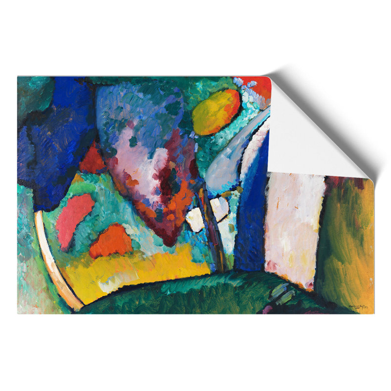The Waterfall by Wassily Kandinsky - No Frame Painting, 21cm H x 30cm W x 0.1cm D