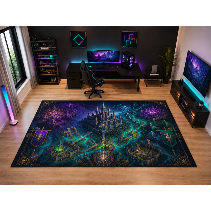 Tapis grand format 6 pi 7 po x 9 pi 10 po Fantasy Ultra