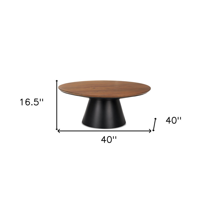 Table basse à piédestal 40 po