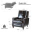 Fauteuil inclinable en cuir véritable l 32 po Andrena-2028051135