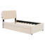 Lit plateforme tapissier avec lit gigogne-1349039237