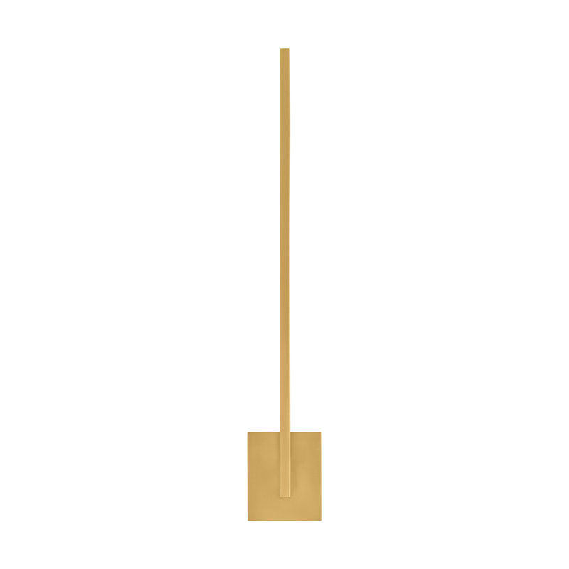 Klee 1 - Light LED Armed Sconce, Natural Brass
