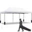 Pergola en bois massif l 10 pi x P 20 pi avec toiles pi-109360465