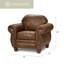 Fauteuil Aticus de 111,76 cm de large