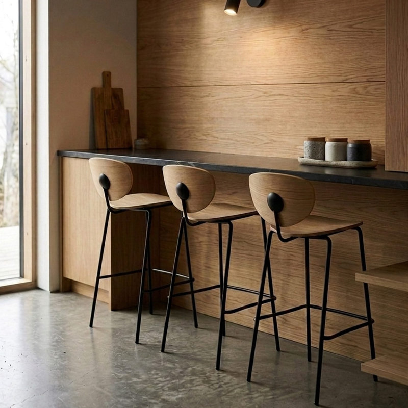 Flair Bar Stool, Brown