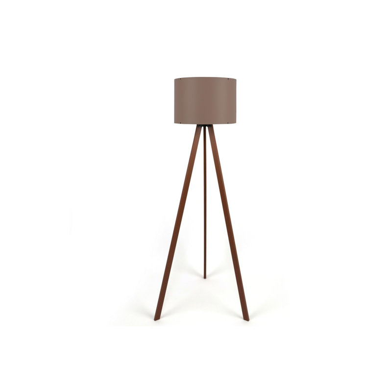 Rybicki 140cm Tripod Floor Lamp, Mink, Dark Brown