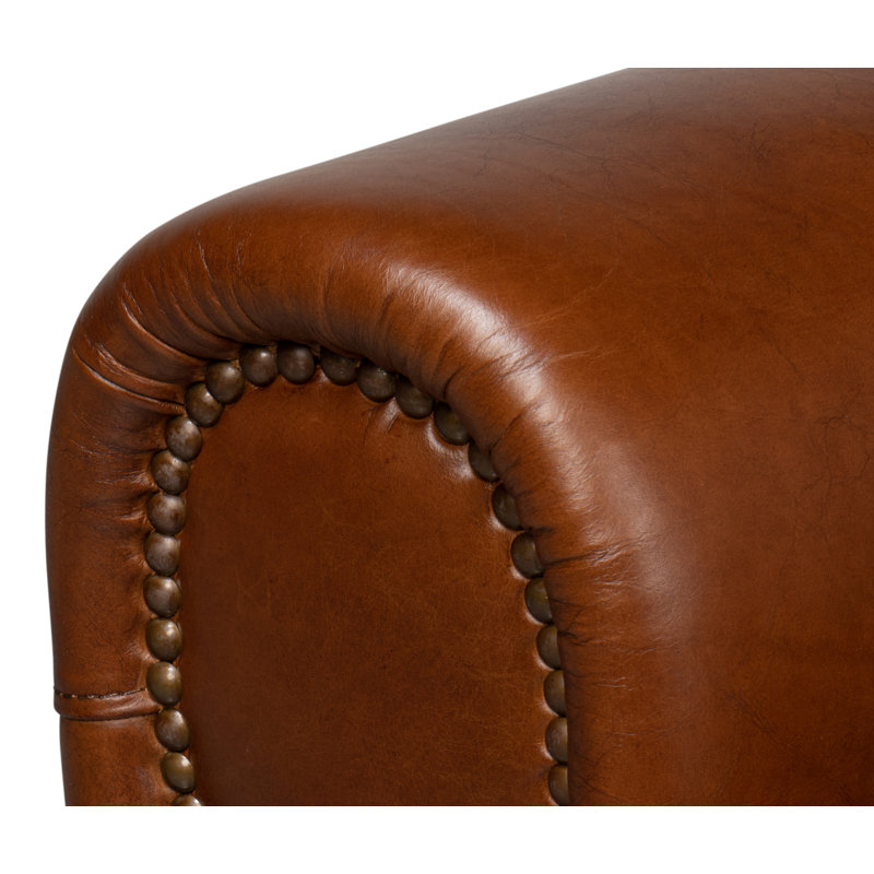Elite Swivel Armchair, Dark Brown Genuine Leather