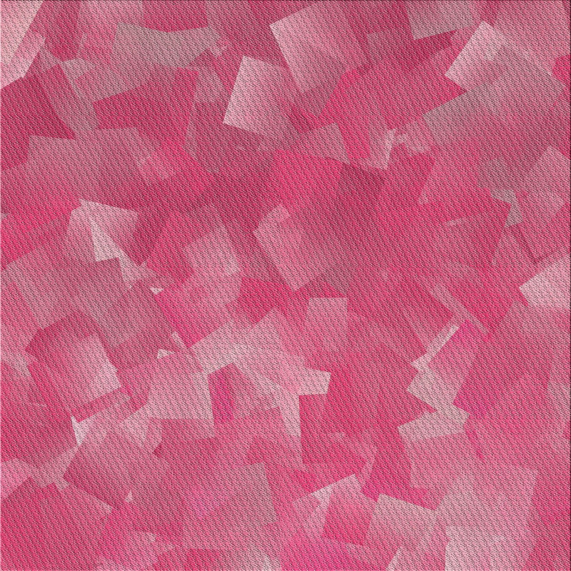 Tapis rose/zone grise à motifs, Carré 4 pi