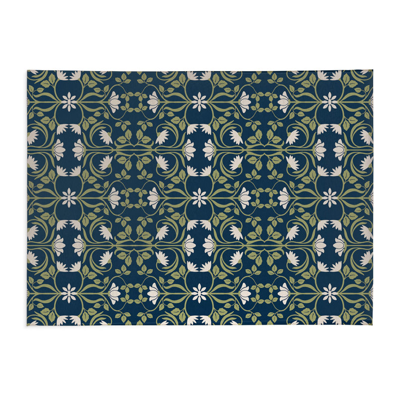 Tapis Savanah, Rectangle 5 pi x 7 pi, Vert