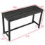 Ensemble de table de bar avec prise de courant, ensemble de table de bar et de chaises, ensemble de table de salle à manger 4 pièces, ensemble de table de petit déjeuner industriel, pour salon, salle à manger, salle de jeux-1963012048