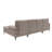Polyester Blend Upholstered U-Shape Sectional with Metal Legs-478357724
