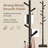 Trikomou Solid Wood 8-Hook Freestanding Coat Rack-1440958482