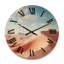 Horloge murale en bois massif Mcclenny-1284539900