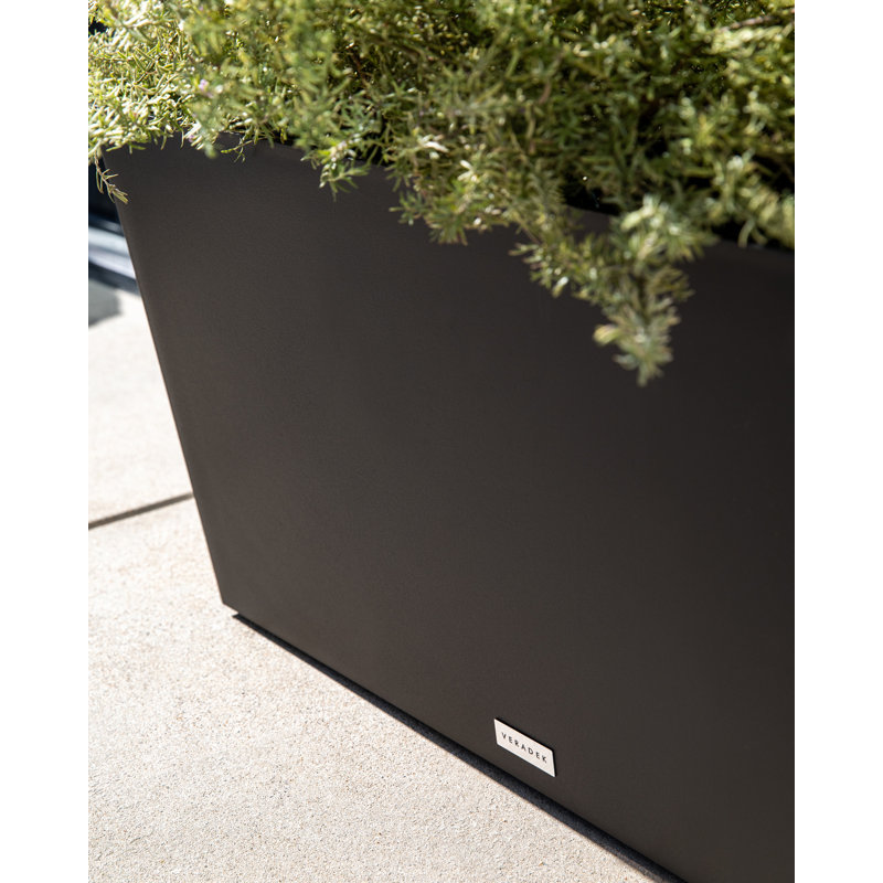Pure Series Midori Planter, 19.75" H x 39.5" W x 12.5" D, Black, 2