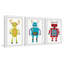 Jordao «Electric Robots Triptych», reproduction encadrée-1402484832