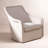 Mortola Blaire Swivel Chair-Crypton Henry Coffee-2043702784