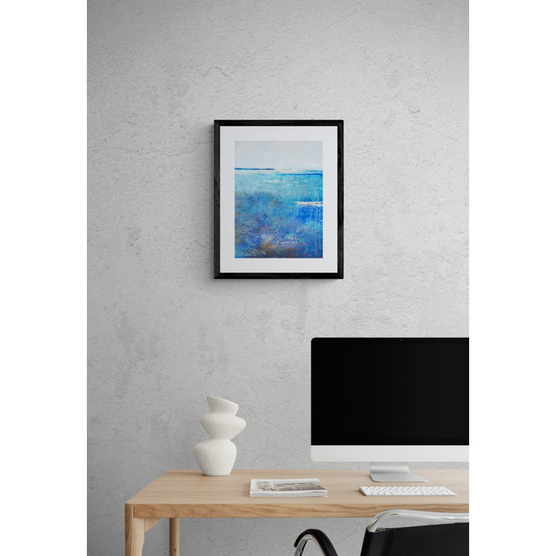 Arctic Tidings Print by Victoria Primicias, Black Framed Paper, 21.2" H x 17.2" W 