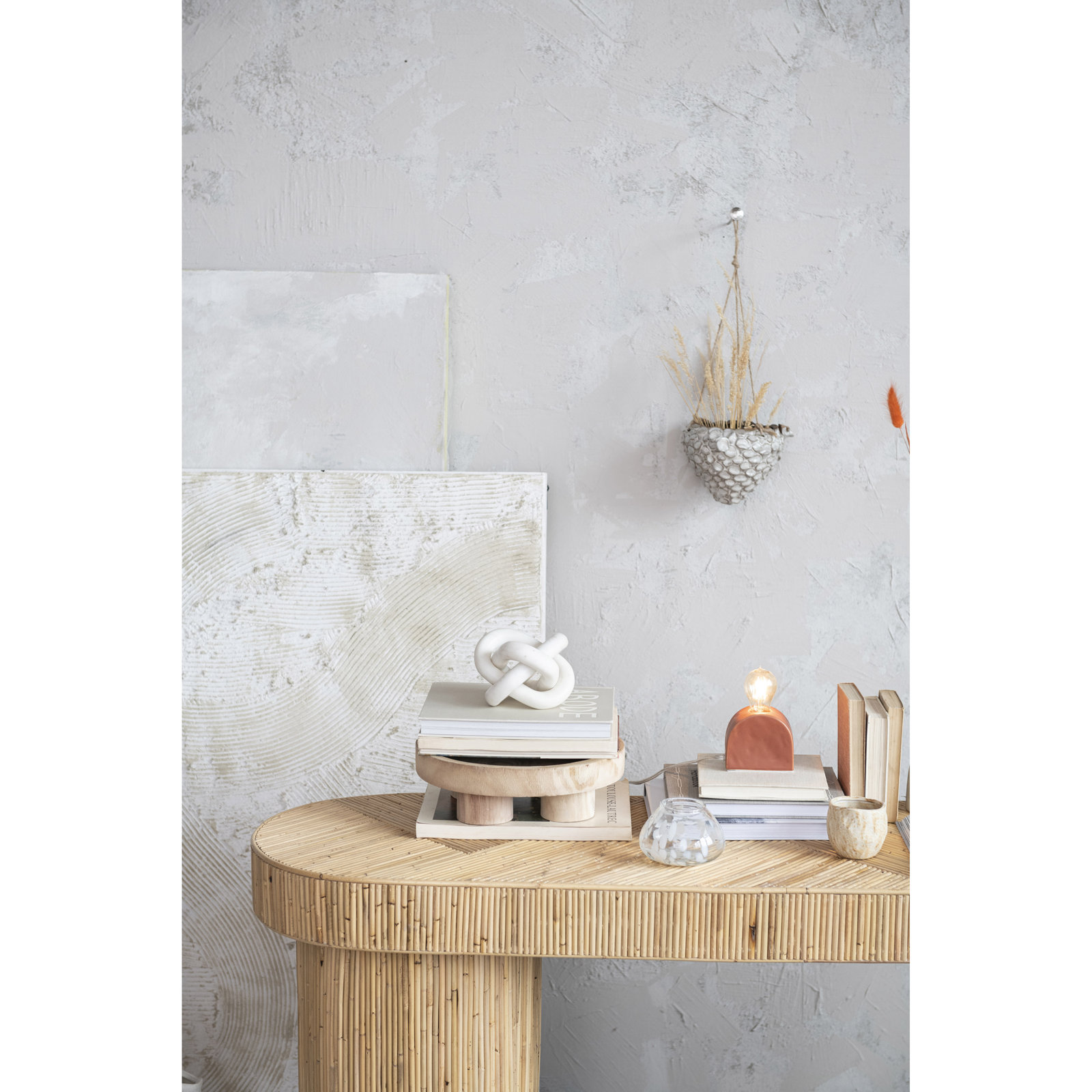 Gwennie Genuine Marble Sculpture, White