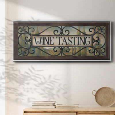 Dégustation de vin - Toile encadrée