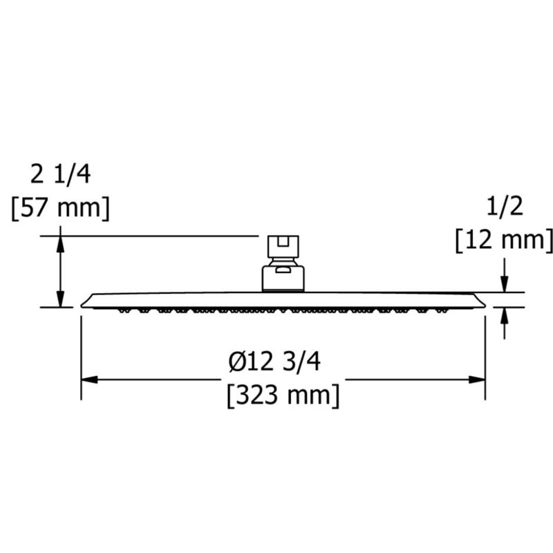 2.0 GPM Rain Fixed Shower Head