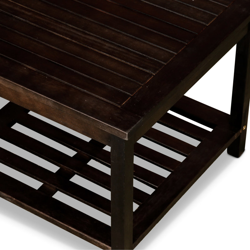 Table à 2 tablettes en eucalyptus
