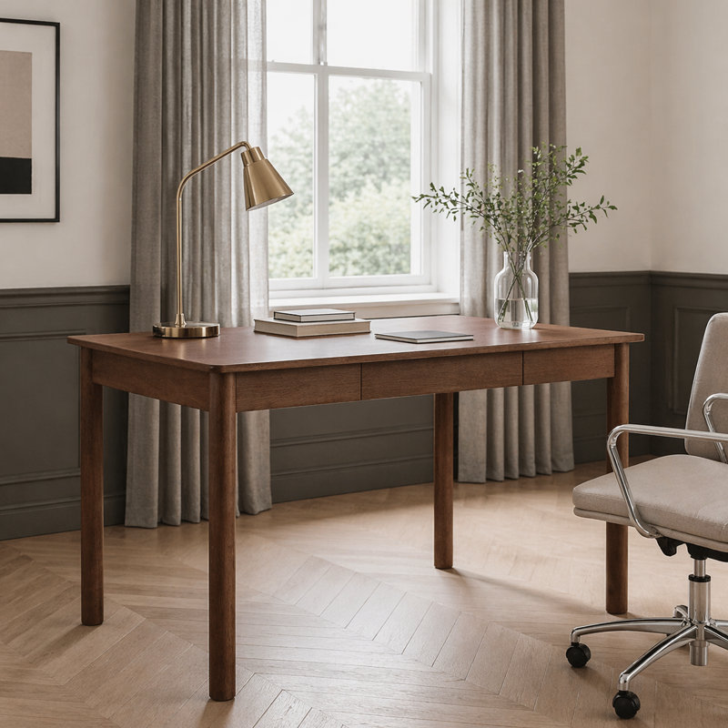 Bureau en bois massif avec tiroir, L 55 po