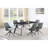 Smith Black Rectangular Ceramic Top Dining Table