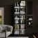 31.5'' W 5-Tier Glass Door Display Case Curio Cabinet With LED Lights