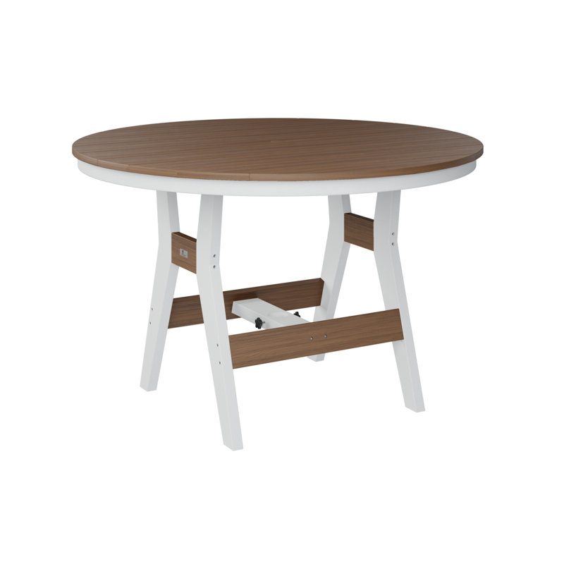Table de bar ronde berlinoise Berlin, Acajou antique, H 38,87 po x l 48 po x P 48 po