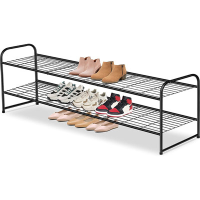 18 Pair Stackable Shoe Rack