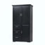 Armoire de rangement haute et large avec portes pour salle de bain / bureau, trois tiroirs-1683055453