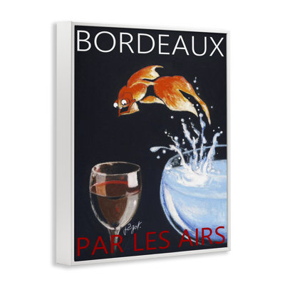 «Bordeaux Goldfish Into Wine», estampe numérique de Jean-Pierre Got
