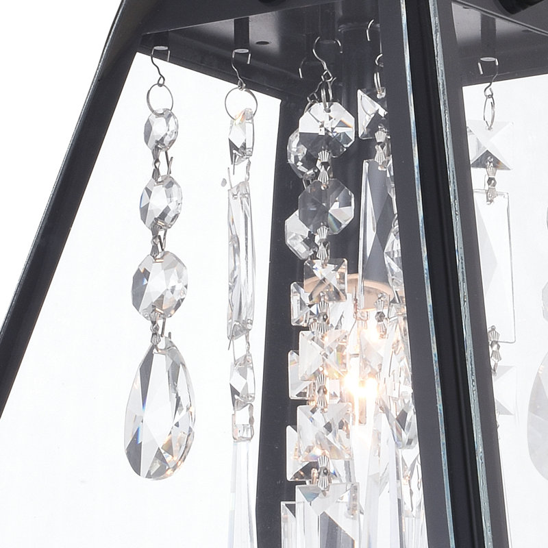 Luminaire suspendu carré à 1 lumière Josette, H 15 po x l 10,25 po x P 10,25 po