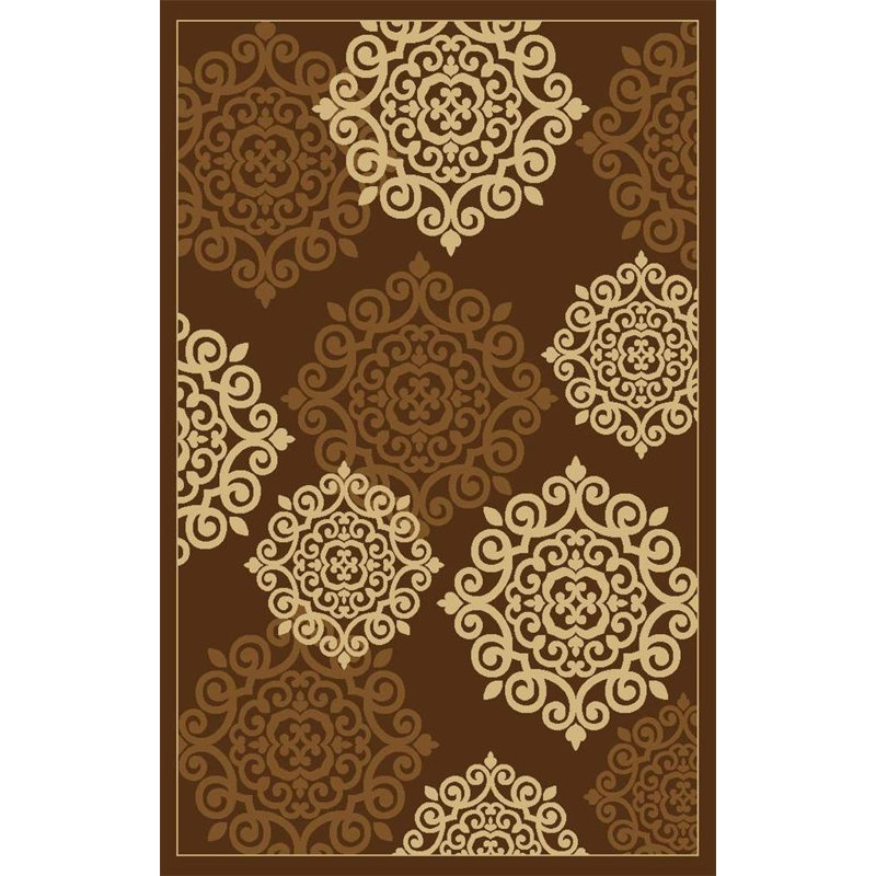 Tapis moderne marron, 5'2" x 7'2"