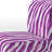 Zebra Striped - Upholstered Accent Slipper Chair-1824966579