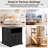 24" Modern Farmhouse Nightstand & End Table With 2-In-1 Built-In Charging Station & Double-Door Storage（Set Of 2）-604870574-611736443