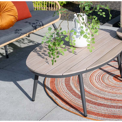 Callery Oval 75cm L Outdoor Coffee Table