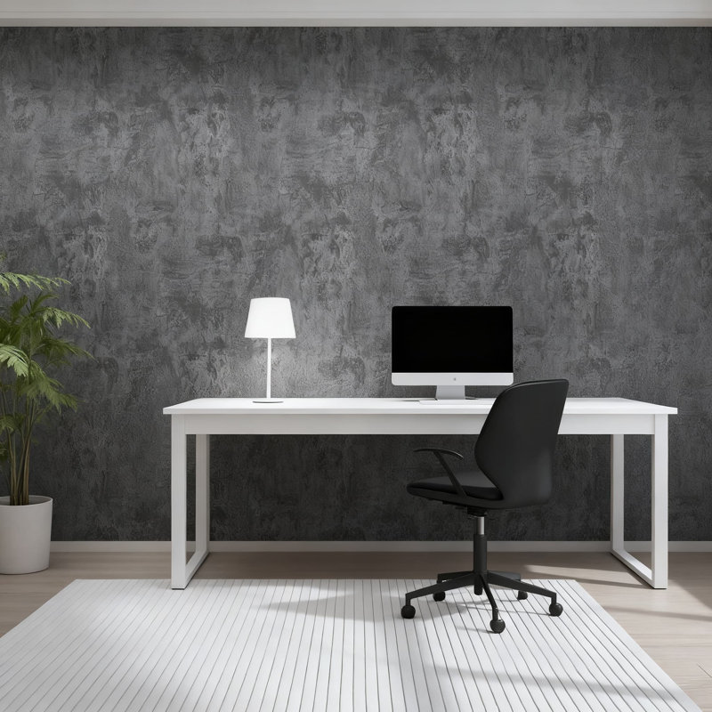 Épais papier texturé en béton texturé à peler et à coller autocollant de carreaux auto-adhésif en vinyle imperméable pour la cuisine de la chambre à coucher, décoration murale
