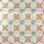 Carrelage décoratif en céramique blanc / vert / orange de 5,13 po x 5,13 po Novecento Centro Paterna