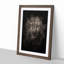 Leopard in the Dark in Abstract - Picture Frame Graphic Art Print-55772033-55772027