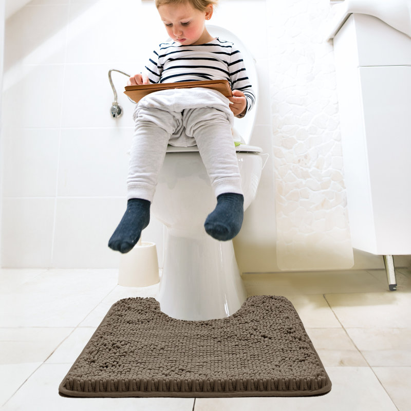 Tapis pour salle de bain Porreca, Brun