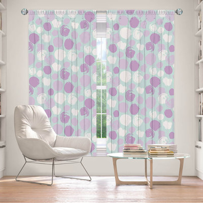 Paire de rideaux obscurcissant en polyester Evamae