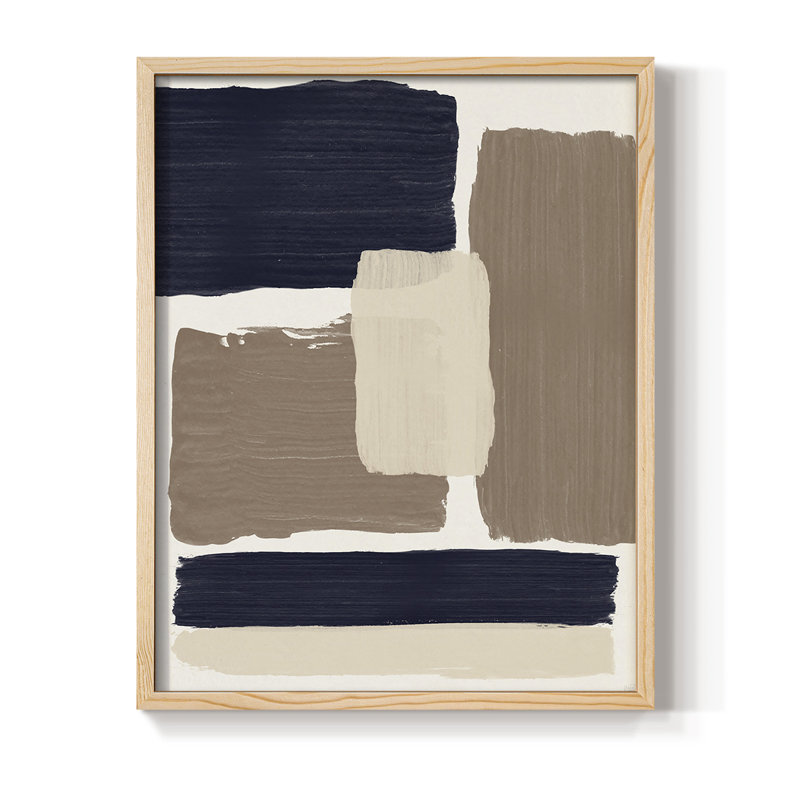 Reproduction encadrée Crosby Sands - bois massif, Naturel, H 30 po x l 24 po
