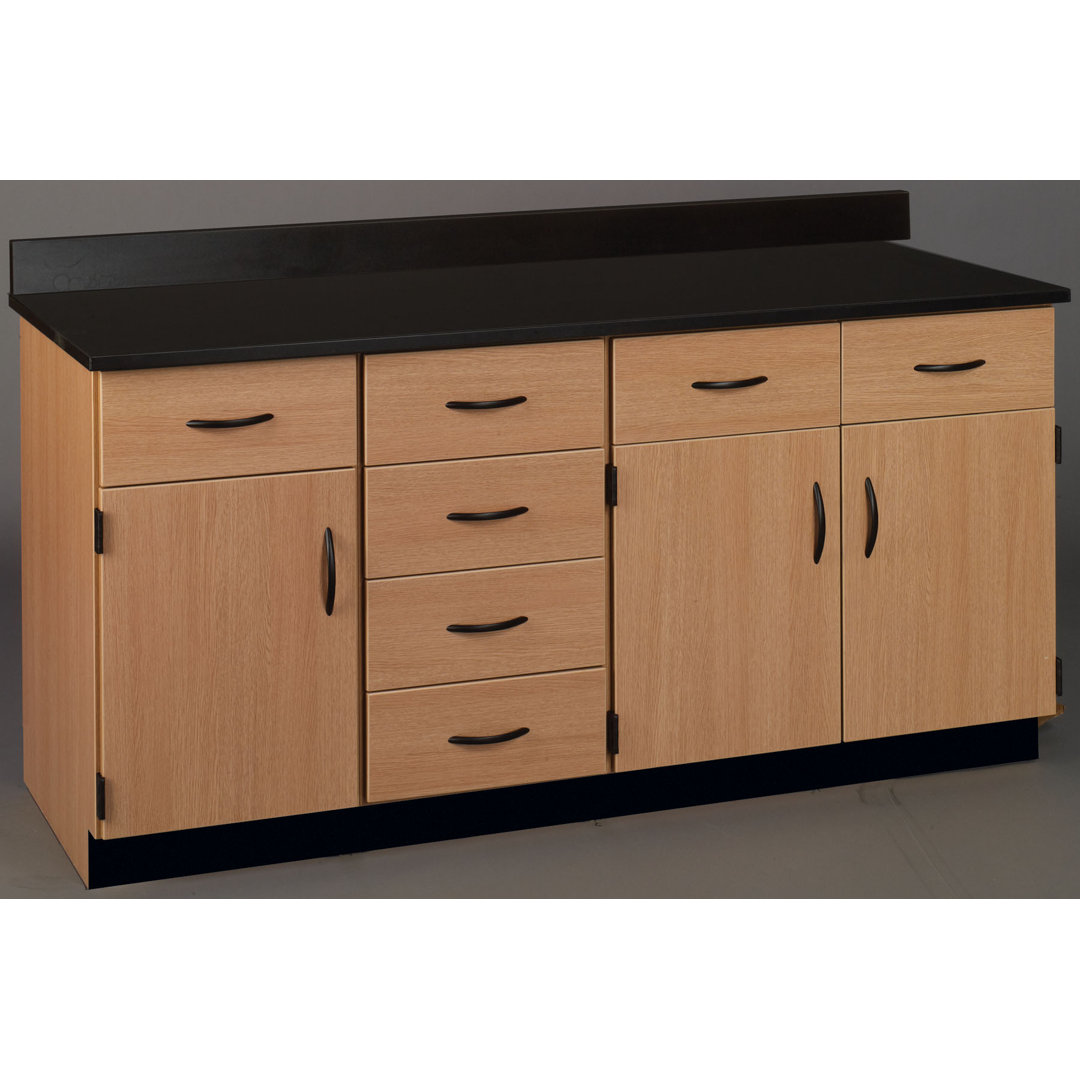 Stevens ID Systems 73'' L x 24'' W Rectangle Laminate Workstation Stevens ID Systems 