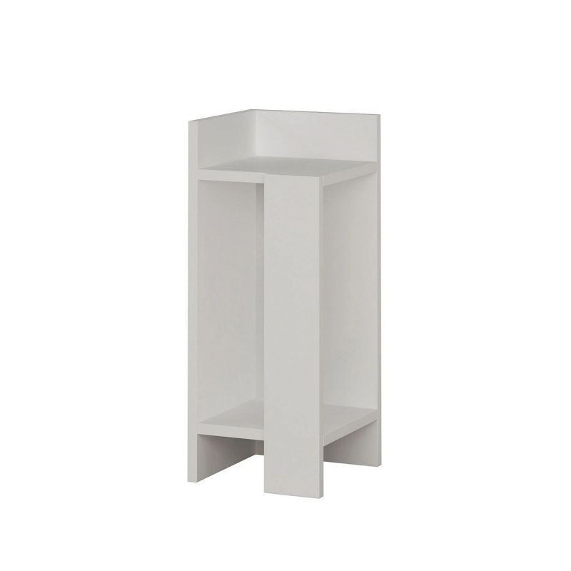 Lochlan Modern Compact Nightstand Bedside Table 25 x 27 x 60cm  Bedroom Furniture, Right Orientation, Oak