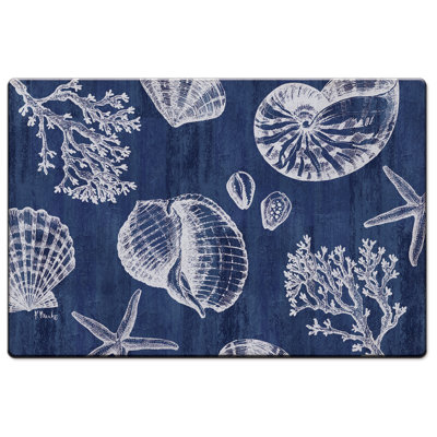 Milazzo St Tropez Shells Comfort Kitchen Floor Mat