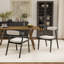 Ensemble de 2 chaises de salle à manger revêtues de noir Needham-969921531