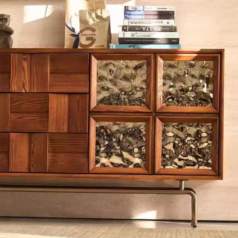 Armoire d'entrée multicolore de style français