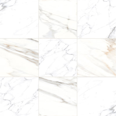 Tavari Checkerboard 10X10 Carrara And Calacatta