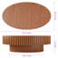 Table basse ovale
